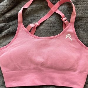 Pink oneractive classic seamless sports bra